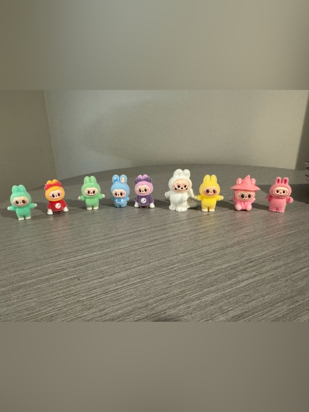 Monsters Labubu Set of 9 mini flicked figures